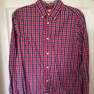 Men’s check long sleeve shirt. All cotton, perfect condition. Size M